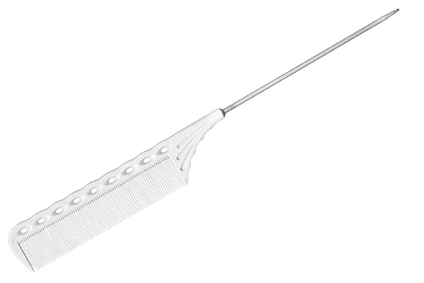 Расчёска с металлическим хвостиком белая Y.S.park 116 white, белая, 22.5 см