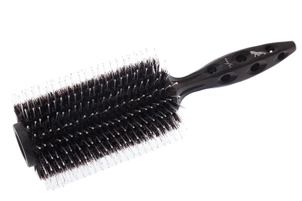 Термобрашинг для волос Y.S.park680 (T-1)Carbon Tiger Brush, диаметр-77 мм,  дерево+карбон