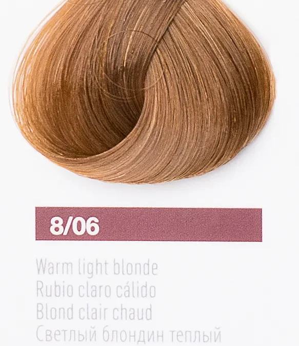 Краска для волос Lakme Collage new 8/06, cветлый блондин теплый, 60 мл