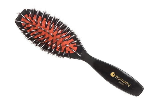 Щетка Hairway Cherry массажная 7-ми рядная комбинированная