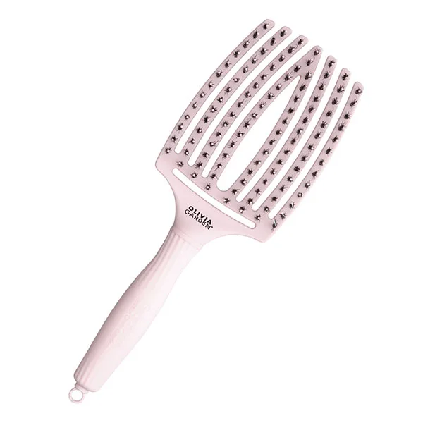 Щетка для волос Fingerbrush Care Iconic Boar&Nylon Pastel Pink L ID1686