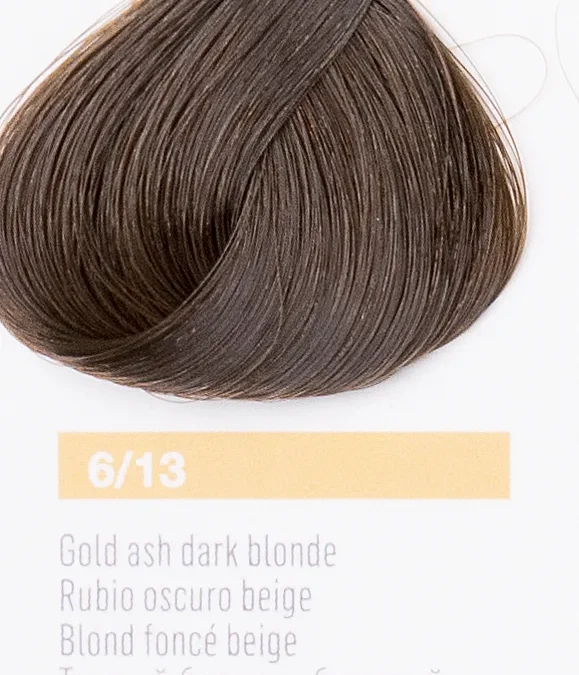 Краска для волос Lakme Collage new 6/13, темный блондин пепельно-золотистый, 60мл