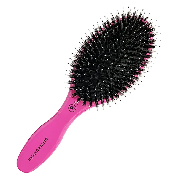 Щетка EXPERT CARE OVAL Boar&Nylon Bristles розовая