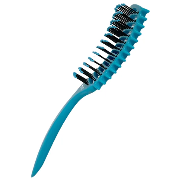 Щетка массажная Nylon 9 рядов голубая h10686-06