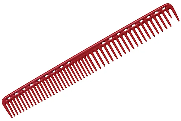 Расчёска для стрижки Y.S.park 333 red, 22.5 см, редкозубая, красная