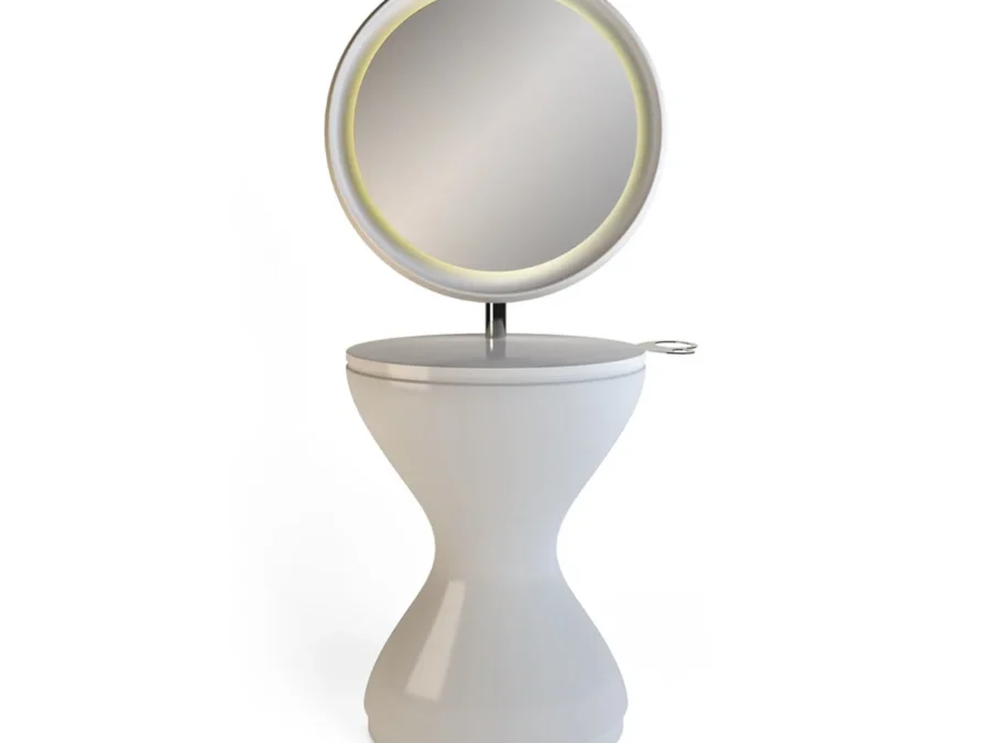 Зеркало парикмахерское MISS BEAUTY LITE WALL -Big White-