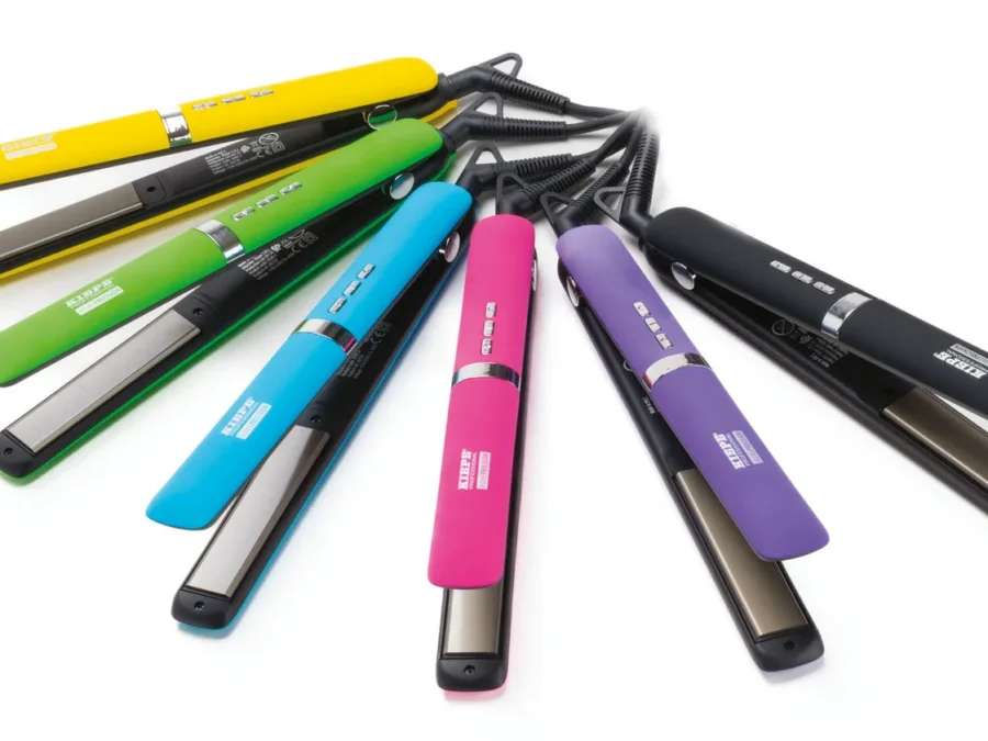 Щипцы для выпрямления волос Kiepe Hair Styler 8280.1, цвет- зеленый, титановое покрытие, LED- дисплей