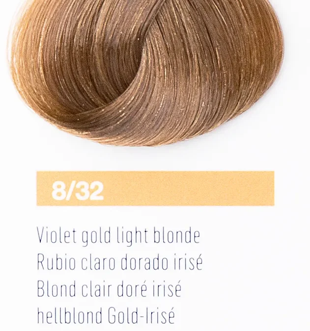 Краска для волос Lakme Chroma 8/32, блондин золотисто-фиолетовый, безаммиачная, перманентная, 60 мл