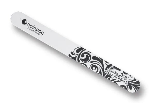 Пилка Hairway design 120/180, пластиковая основа, стандарт