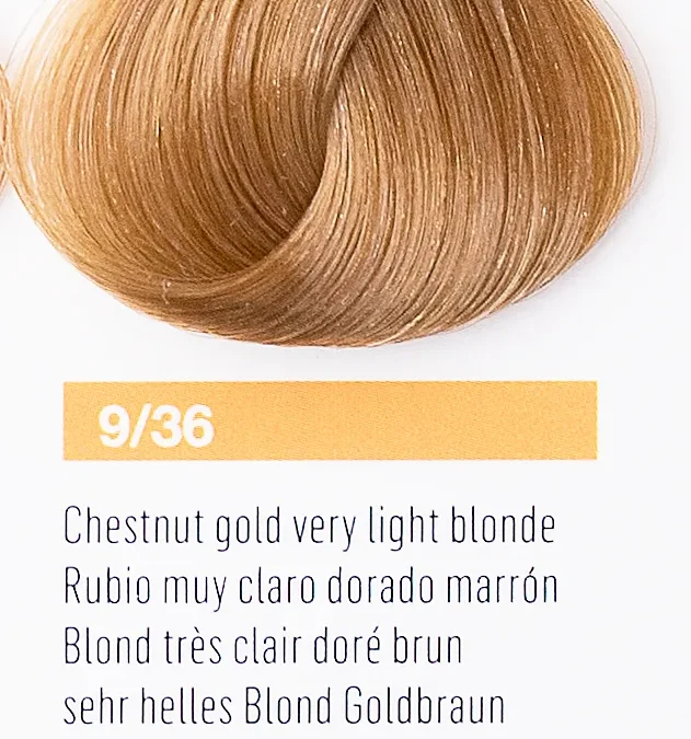 Краска для волос Lakme Chroma 9/36, светлый блондин золотисто-коричневый, безаммиачная, перманентная, 60 мл