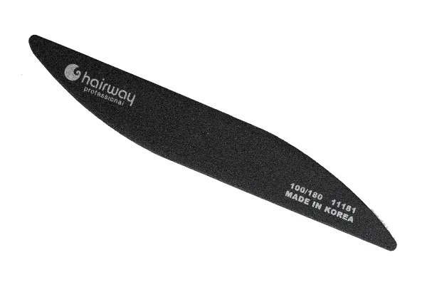 Пилка Hairway ,черная 100/180, пластиковая основа, волна