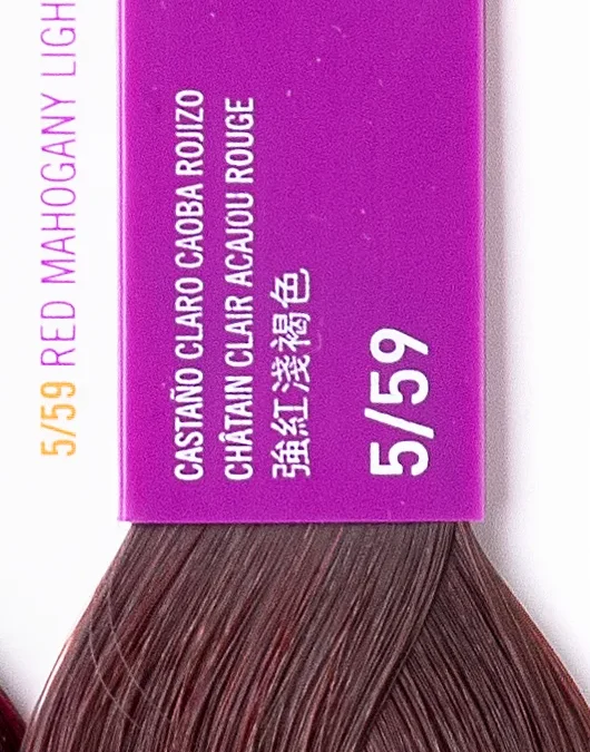 Краска для волос Lakme Gloss 5/59 светлый шатен махагоново-красный, 60 мл, полуперманентная