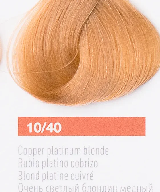 Краска для волос Lakme Collage new 10/40, очень светлый блондин медный, 60 мл